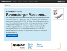 Tablet Screenshot of matratzetest.de
